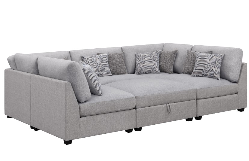 Cambria 6 Piece Pit Sectional-image